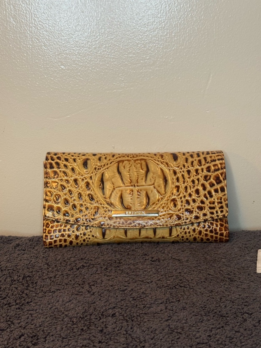 Brahmin Modern Checkbook Wallet – Toasted Melbourne
